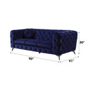 Atronia 90" Sofa, Blue Velvet Acme