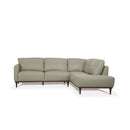 Tampa 103" Sectional Sofa, Airy Green Leather Acme