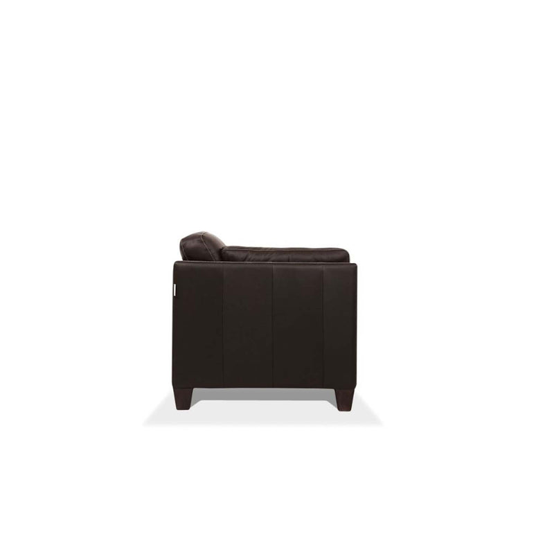Matias 81" Sofa, Chocolate Leather Acme