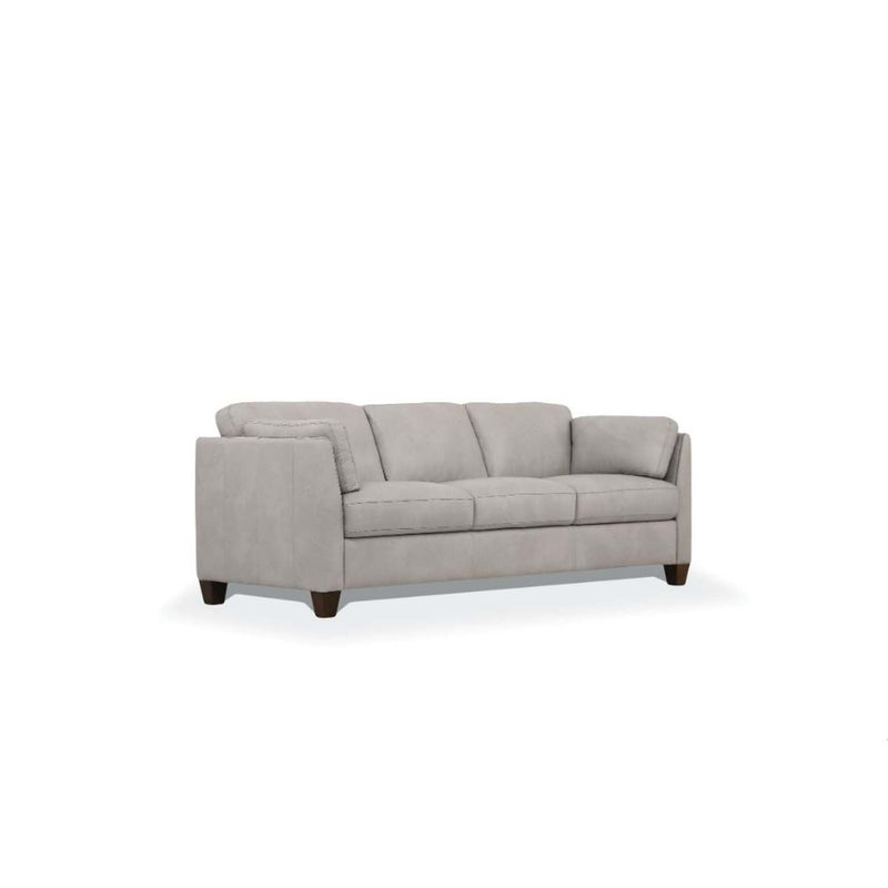 Matias 81" Sofa, Dusty White Leather Acme