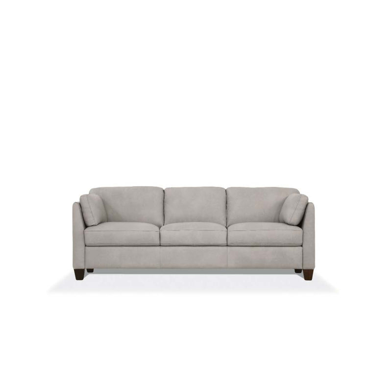 Matias 81" Sofa, Dusty White Leather Acme