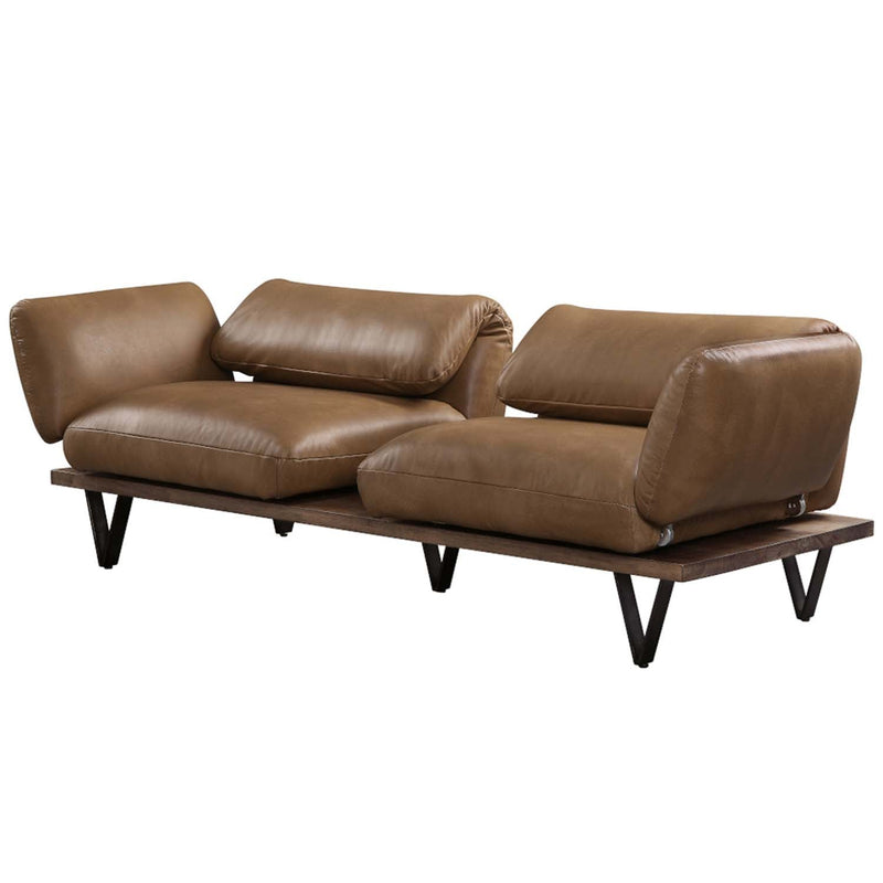 Narech 88" Sofa w/Swivel, Nutmeg Top Grain Leather Acme