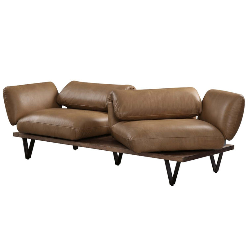 Narech 88" Sofa w/Swivel, Nutmeg Top Grain Leather Acme