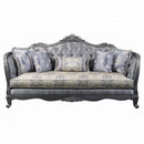 Ariadne 89" Sofa w/5 Pillows, Fabric & Platinum Finish Acme