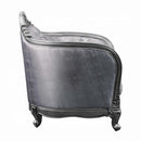 Ariadne 89" Sofa w/5 Pillows, Fabric & Platinum Finish Acme