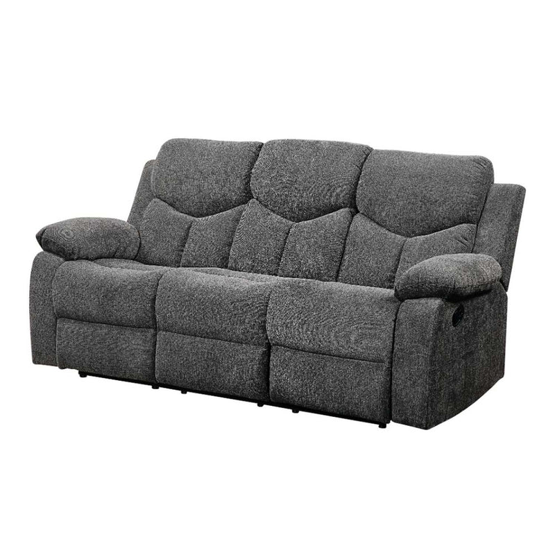 Kalen 82" Motion Sofa, Gray Chenille Acme