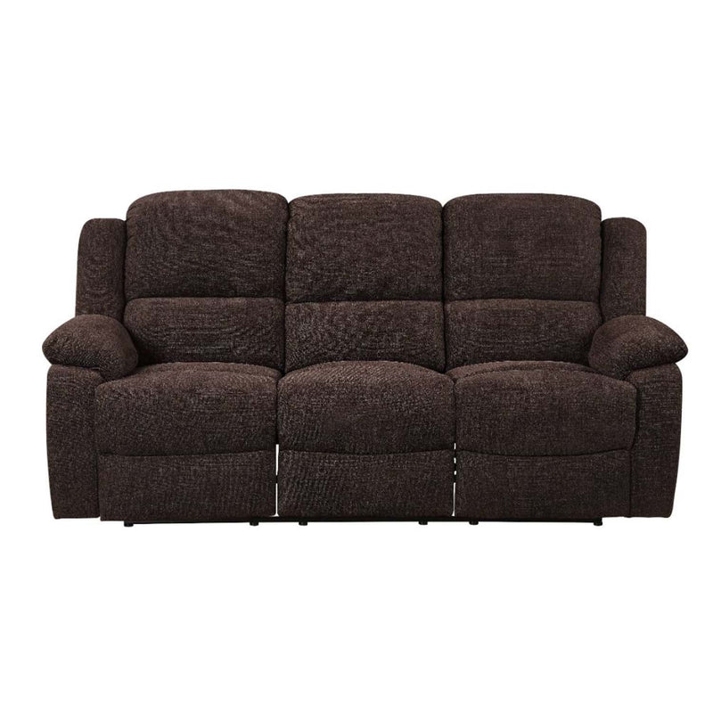 Madden 79" Motion Sofa, Brown Chenille Acme