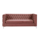 Rhett 109" Sectional Sofa, Coral Velvet Acme