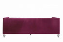 Heibero 89" Sofa w/2 Pillows, Burgundy Velvet Acme