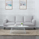 Kyrene 84" Sofa, Light Gray Linen Acme