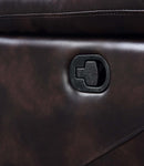 Perfiel 79" Motion Sofa, Two Tone Dark Brown Top Grain Leather Acme