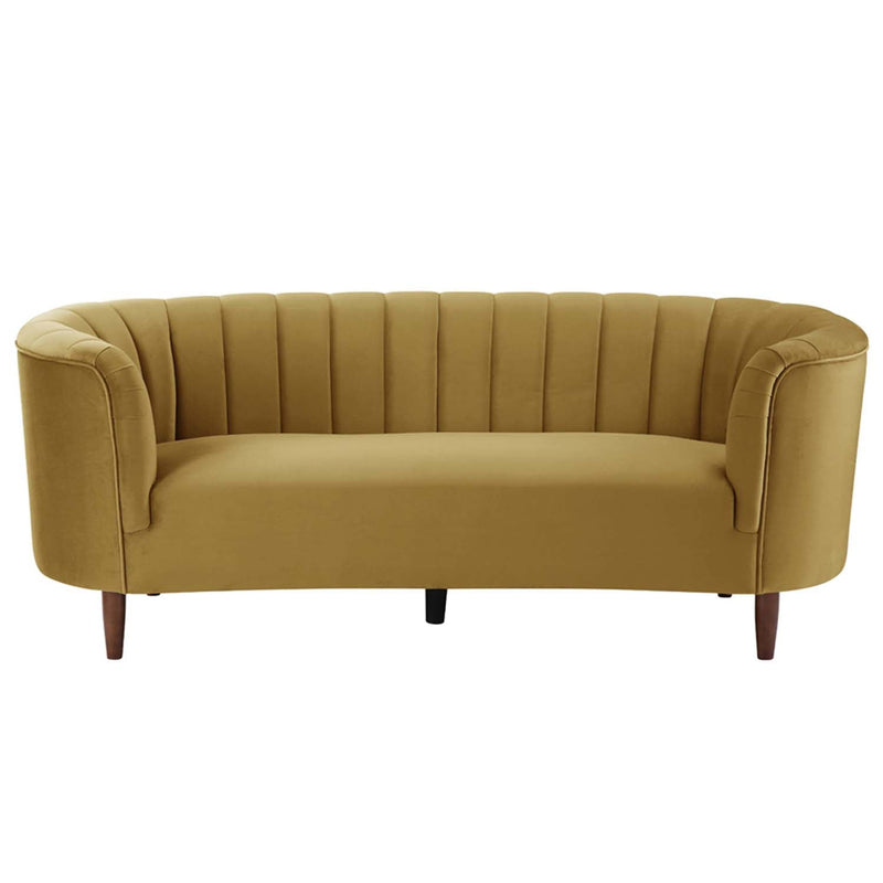 Millephri 81" Sofa, Olive Yellow Velvet Acme