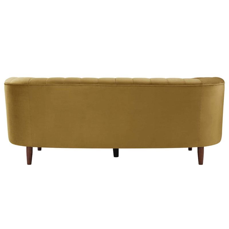 Millephri 81" Sofa, Olive Yellow Velvet Acme