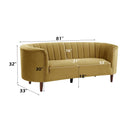 Millephri 81" Sofa, Olive Yellow Velvet Acme