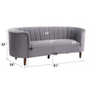 Millephri 81" Sofa, Gray Velvet Acme