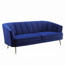 Eivor 78" Sofa, Blue Velvet Acme