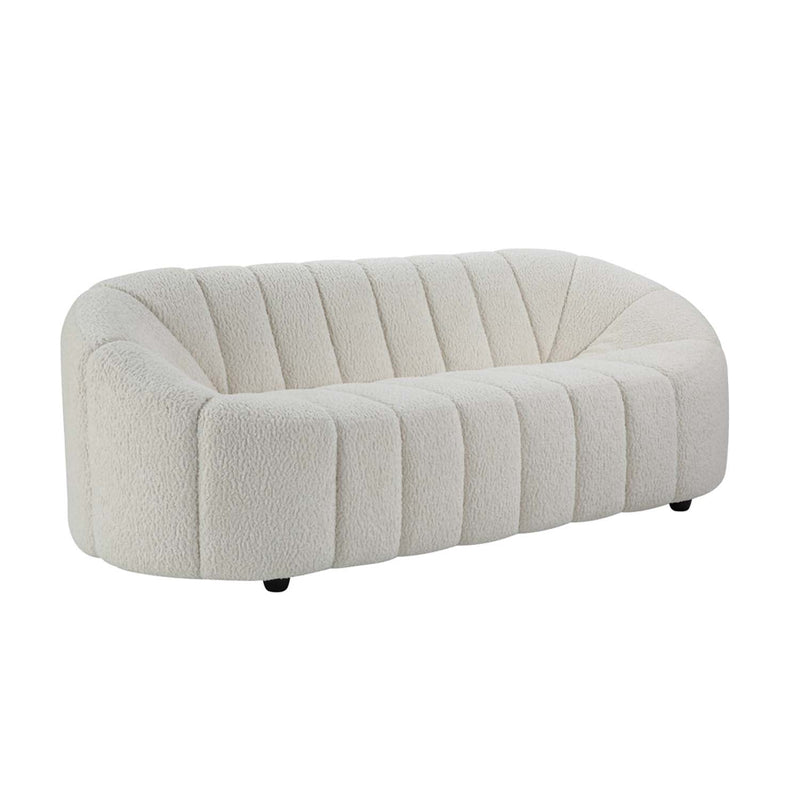 Osmash 84" Sofa, White Teddy Sherpa Acme