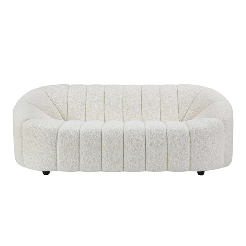 Osmash 84" Sofa, White Teddy Sherpa Acme