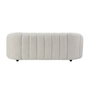 Osmash 84" Sofa, White Teddy Sherpa Acme
