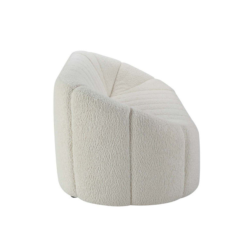 Osmash 84" Sofa, White Teddy Sherpa Acme