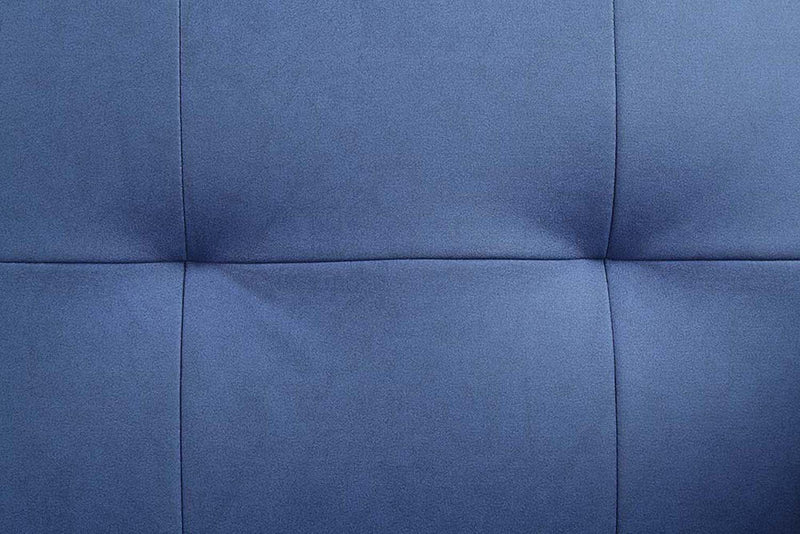 Nafisa Adjustable 81" Sofa & Ottoman, Blue Fabric Acme