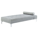 Quenti 74" Sofa Bed w/Pillow, Gray Melange Velvet Acme