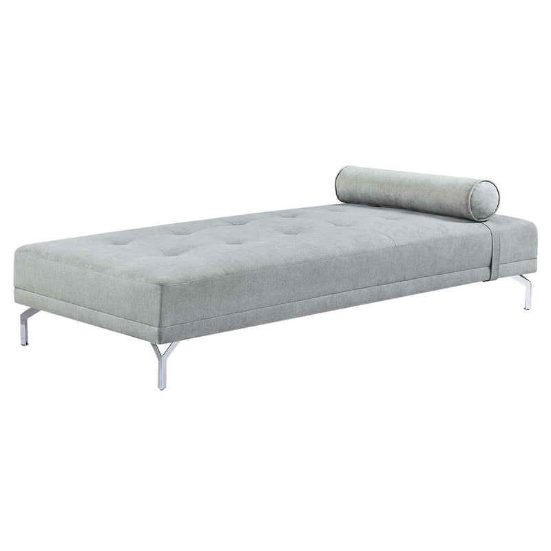 Quenti 74" Sofa Bed w/Pillow, Gray Melange Velvet Acme