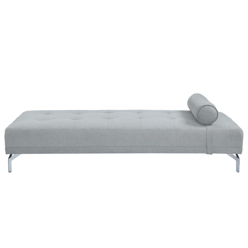 Quenti 74" Sofa Bed w/Pillow, Gray Melange Velvet Acme