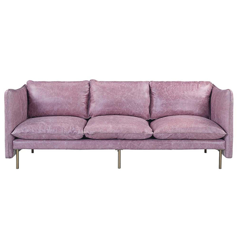 Metis 91" Sofa, Wisteria Top Grain Leather Acme
