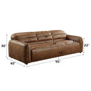 Rafer 95" Sofa, Cocoa Top Grain Leather Acme
