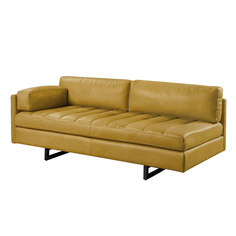 Radia 74" Sofa w/Pillow, Turmeric Top Grain Leather Acme