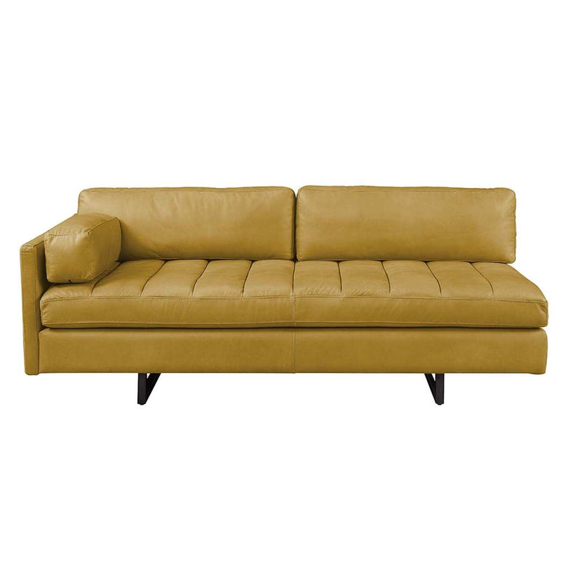 Radia 74" Sofa w/Pillow, Turmeric Top Grain Leather Acme