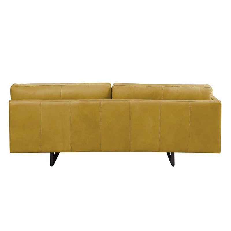 Radia 74" Sofa w/Pillow, Turmeric Top Grain Leather Acme