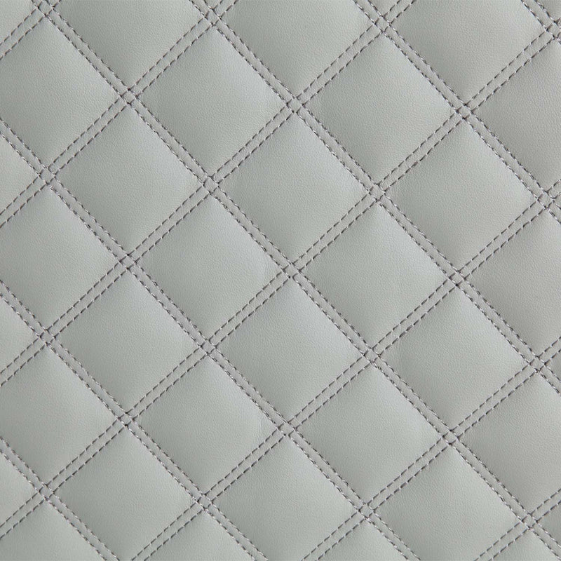 Katia 85" Sofa w/4 Pillows, Light Gray Linen & Weathered White Finish Acme