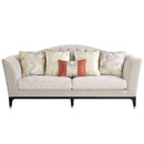 Tayden 88" Sofa w/5 Pillows, Beige Velvet Acme