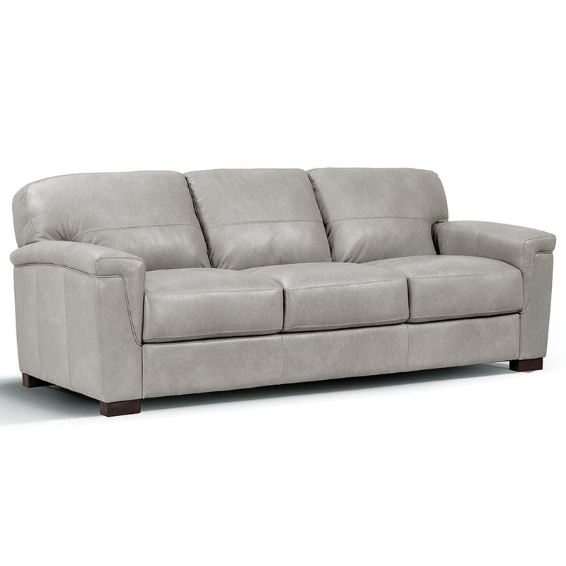 Cornelia 91" Sofa, Pearl Gray Leather Acme