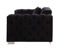Trislar 94" Sofa w/4 Pillows, Black Velvet Acme