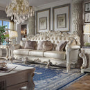 Vendome Oversized 113" Sofa w/6 Pillows, Champagne Faux Leather Acme