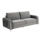 Wenona 79" Sofa, Gray Velvet Acme
