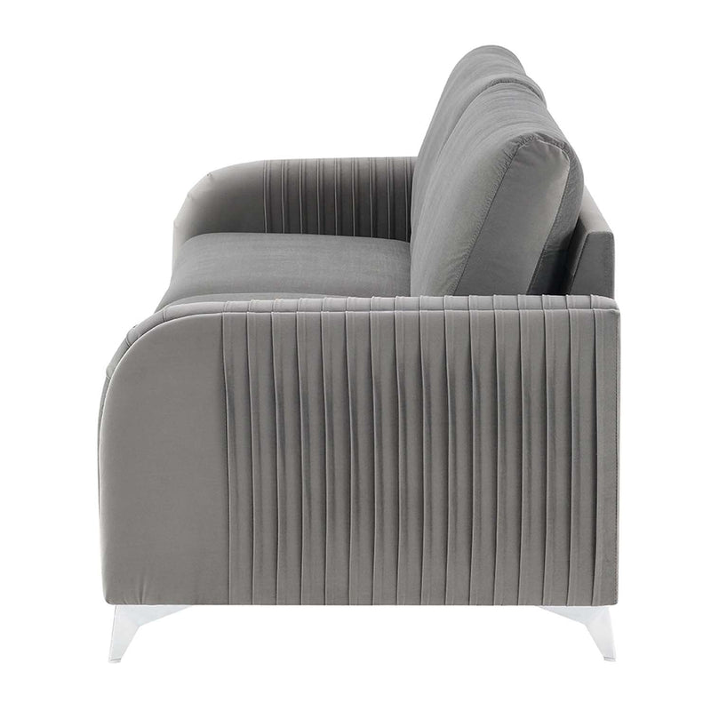 Wenona 79" Sofa, Gray Velvet Acme