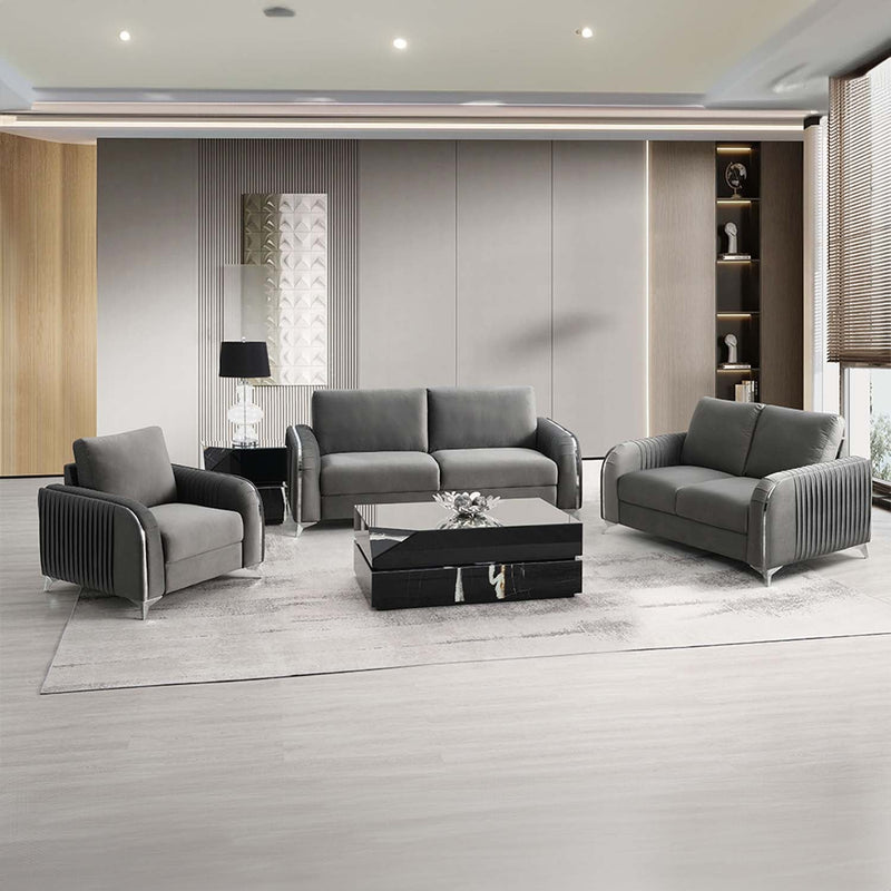 Wenona 79" Sofa, Gray Velvet Acme