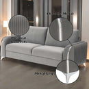 Wenona 79" Sofa, Gray Velvet Acme