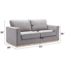 Valin 77" Sofa, Grey Linen Acme