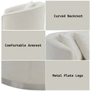 Odette 83" Sofa w/4 Pillows, Beige Chenille Acme