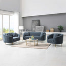 Nakendra 77" Sofa w/2 Pillows, Cobalt Blue Chenille Acme