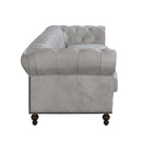 Ofer 122.05" Sofa, Vintage White Top Grain Leather Acme