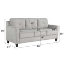 Horatio 78" Sofa, Taupe Chenille Acme