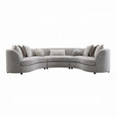 Ivria 215" Sectional Sofa w/9 Pillows, Gray Boucle Acme