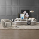 Iniko 105" Sofa w/6 Pillows, Beige  Boucle Acme