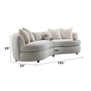 Iniko 105" Sofa w/6 Pillows, Beige  Boucle Acme